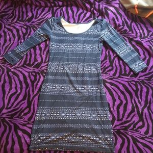 Three Quater Sleeve Dress